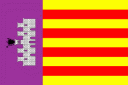 The Flag of Mallorca. Bandera de Majorca
