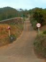 La Calzada, a very steep road with a 30% percent grade.