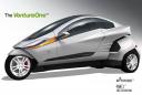 ventureone EV electric three-wheeled tilting car