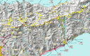 Traffic density map of Tenerife roads