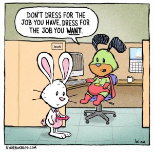 Dress for success cartoon