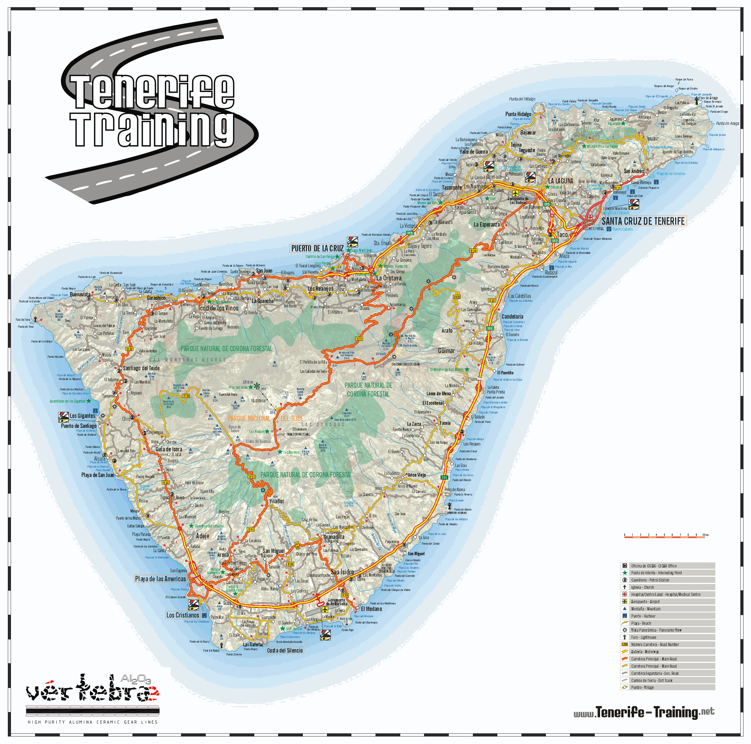 Puerto de la Cruz Hotel and Street Maps: